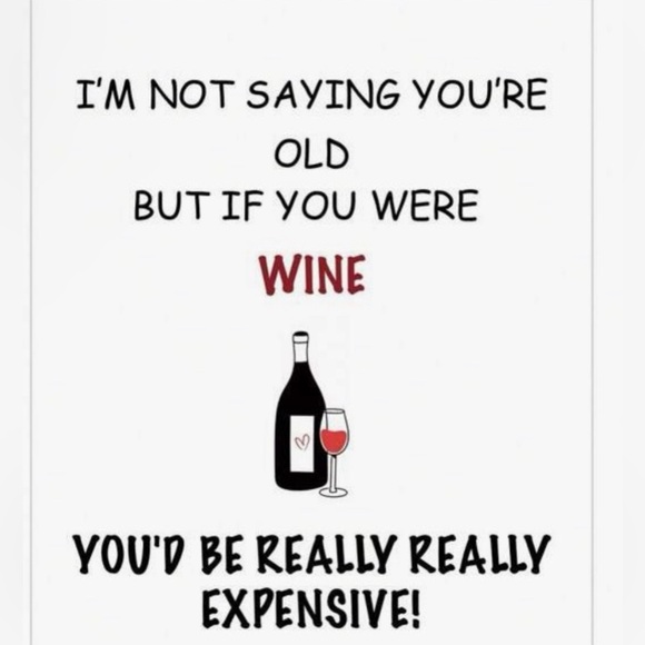 NWOT birthday WINE BOTTLE LABEL - Picture 1 of 3